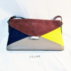 NEW NWT CELINE DIAMOND Calf Hair Leather Purse